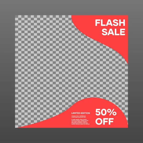 Sosyal medya afişi vektör illüstrasyonu, tanıtım, reklam, iş ilanı şablonu