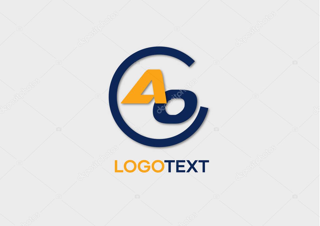 AO letter logo, letter initials logo, name identity logo, vector illustration