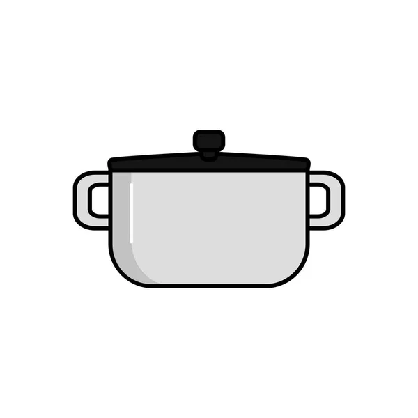 Icono Olla Para Cocinar Ilustración Olla Cocina Electrodomésticos Herramientas Cocina — Vector de stock