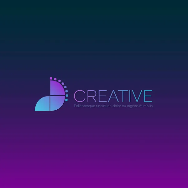 Soyut Logo Tasarımı Yaratıcı Logo Tasarımı Soyut Sanat Logo Tasarım — Stok Vektör
