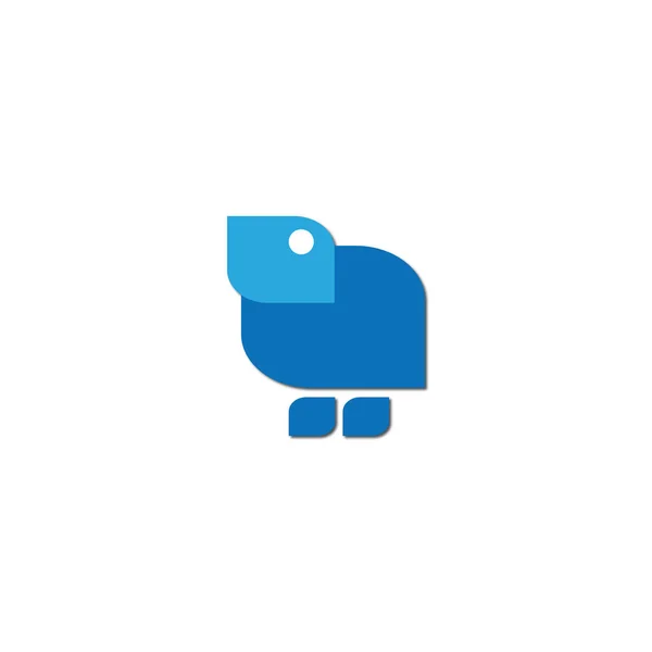 Modern Geometric Bird Symbol Logo Design Concept Design Bird Symbols — Stock Vector