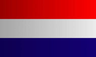 Hollanda bayrağı vektörü. Hollanda 'nın ulusal bayrağı. Hollanda ulusal bayrağı duvar kağıdı arkaplanı.