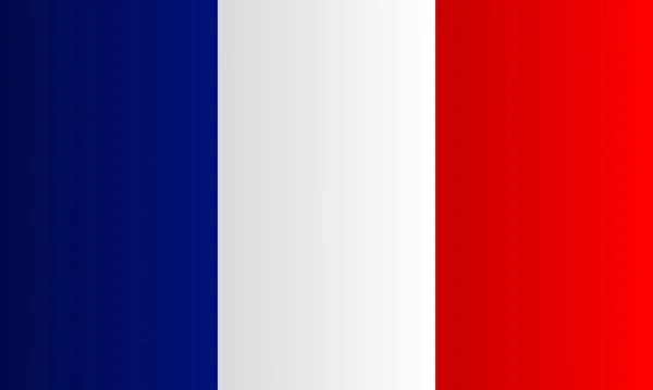 프랑스어 플래그 프랑스의 국기입니다 프랑스 — 스톡 벡터