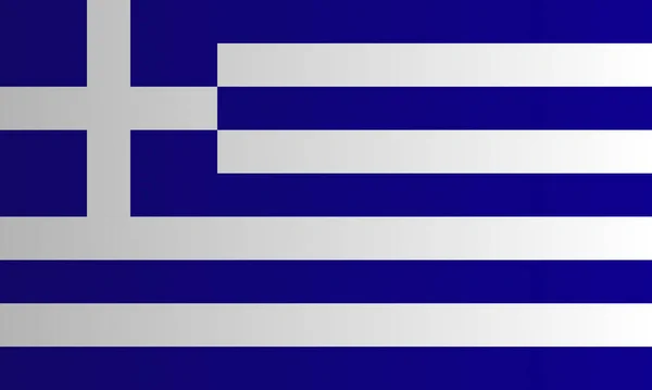 Görög Vektor Zászló Görögország Országának Nemzeti Lobogója Görögország Nemzeti Zászló — Stock Vector