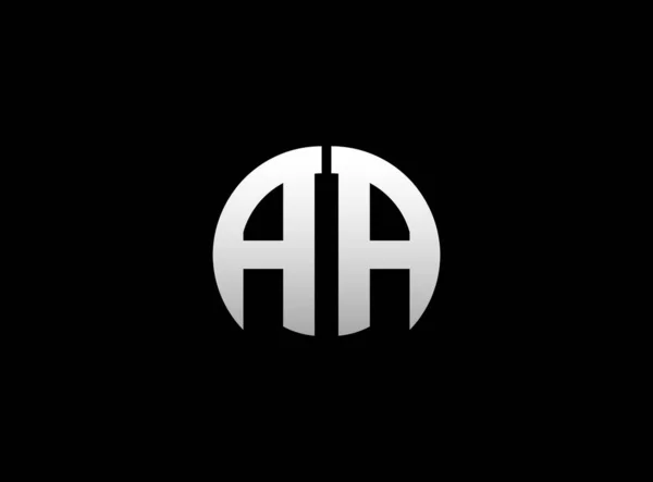 Logotipo Marca Logo Iniciales Doble Letra Letras Identidad Abreviatura Del — Vector de stock