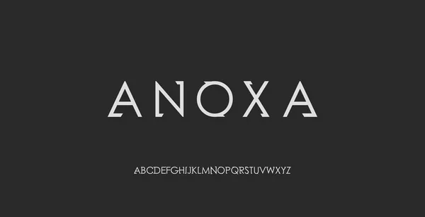 Soyut, minimal, modern alfabe yazı tipleri. Logo için yaratıcı basit zarif yazı tipleri. Vektör İllüstrasyonu