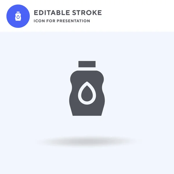 Baby Olie Icoon Vector Gevulde Vlakke Teken Solide Pictogram Geïsoleerd — Stockvector