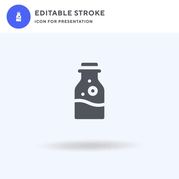 Potion Icon Vector Gevuld Plat Bord Solide Pictogram Geïsoleerd Wit — Stockvector