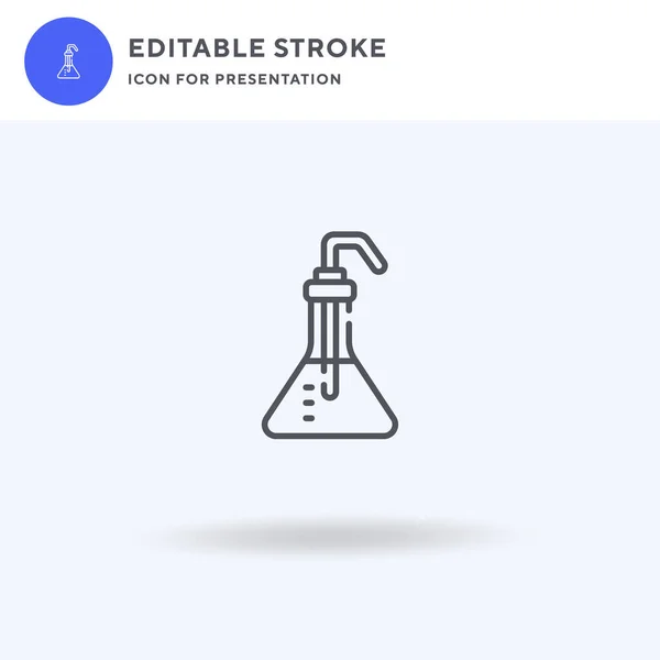 Vector Kolfpictogram Vlakke Aanduiding Stevig Pictogram Geïsoleerd Wit Afbeelding Van — Stockvector