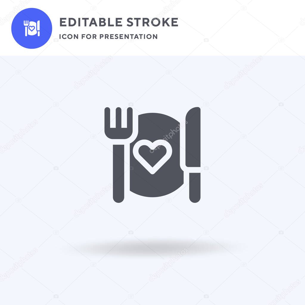 Food Donation icon vector, filled flat sign, solid pictogram isolated on white, logo illustration. Food Donation icon for presentation.