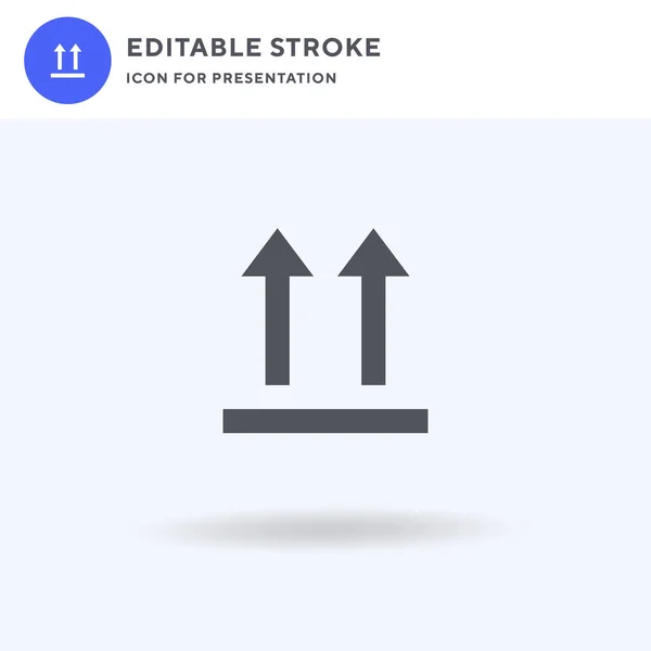 Denna Side Ikon Vektor Fylld Platt Skylt Fast Piktogram Isolerad — Stock vektor