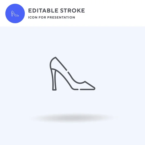 High Heels icon vector, filled flat sign, solid pictogram isolated on white, logo illustration. High Heels icon for presentation.