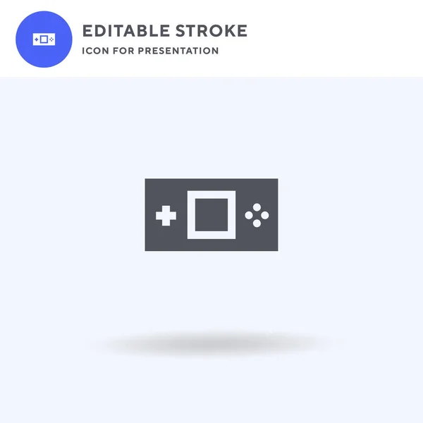 Gamepad ikon vektor, töltött lapos jel, szilárd piktogram elszigetelt fehér, logó illusztráció. Gamepad ikon bemutatásra. — Stock Vector