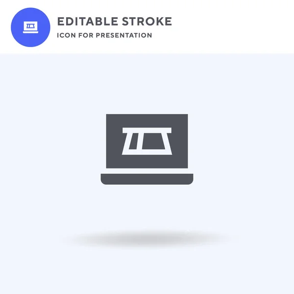 Vetor de ícone de pagamento on-line, sinal plano preenchido, pictograma sólido isolado em branco, ilustração do logotipo. Ícone de pagamento online para apresentação. —  Vetores de Stock