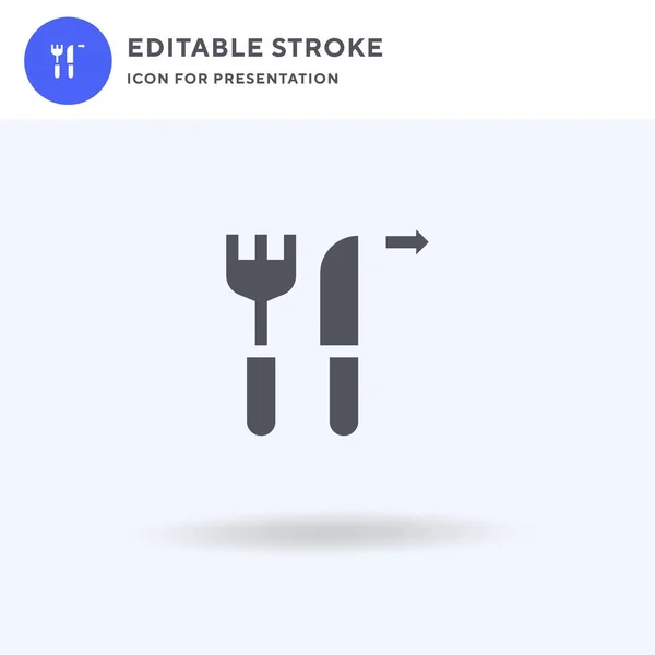 Eating icon vector, filled flat sign, solid pictogram isolated on white, logo illustration. Stravování ikony pro prezentaci. — Stockový vektor