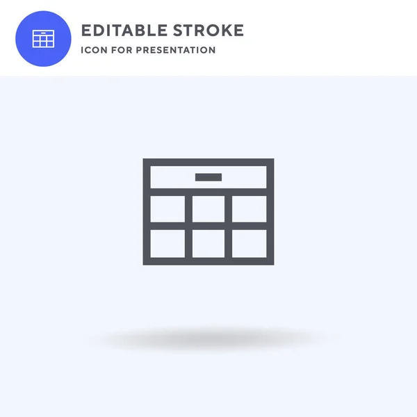 Kalender Icoon Vector Gevulde Vlakke Teken Solide Pictogram Geïsoleerd Wit — Stockvector