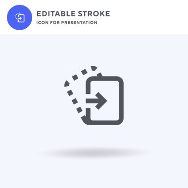 Simge vektörünü görüntüle, düz tabela doldur, beyaz üzerine izole edilmiş katı resim, logo illüstrasyonu. Sunum için simgeyi göster.