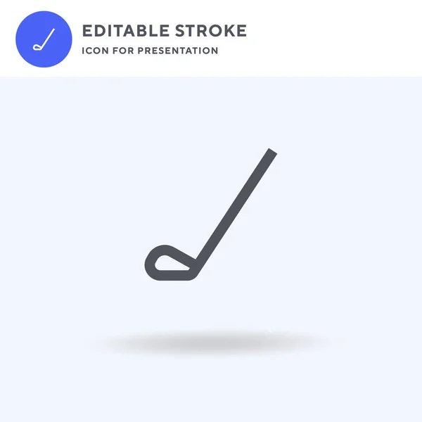 Golf Club Icoon Vector Gevulde Vlakke Teken Solide Pictogram Geïsoleerd — Stockvector