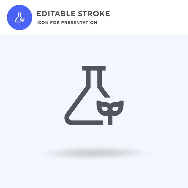 Chemie Icoon Vector Gevulde Vlakke Teken Solide Pictogram Geïsoleerd Wit — Stockvector