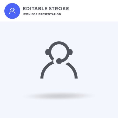 Simge vektörünü destekle, düz tabela doldur, beyaz üzerine izole edilmiş katı pictogram, logo illüstrasyonu. Sunum için simgeyi destekle.