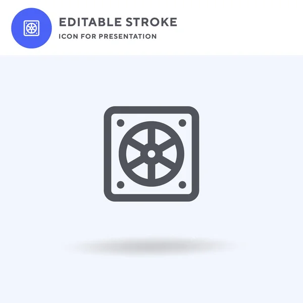 Vector Icono Drenaje Signo Plano Lleno Pictograma Sólido Aislado Blanco — Vector de stock