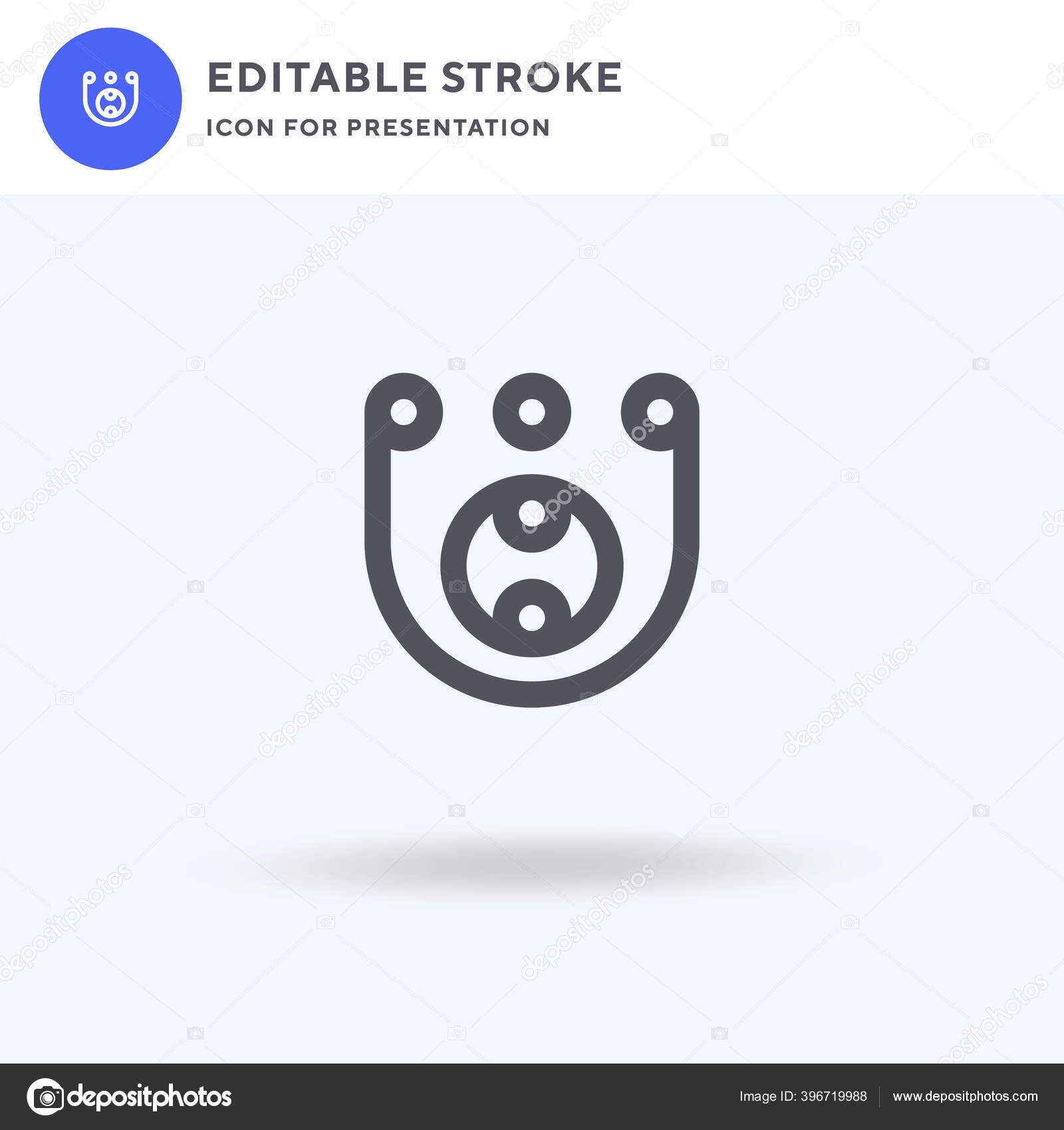 Skee Ball Icon Vector Filled Flat Sign Solid Pictogram Isolated Stok Vektor C Innox 396719988