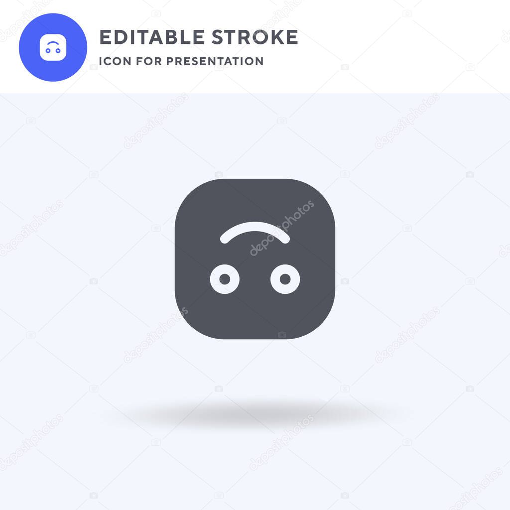 Upside Down icon vector, filled flat sign, solid pictogram isolated on white, logo illustration. Upside Down icon for presentation.