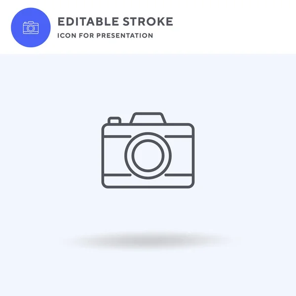 Blog Fényképezés Camera Icon Vector Filled Flat Sign Solid Pictogram — Stock Vector