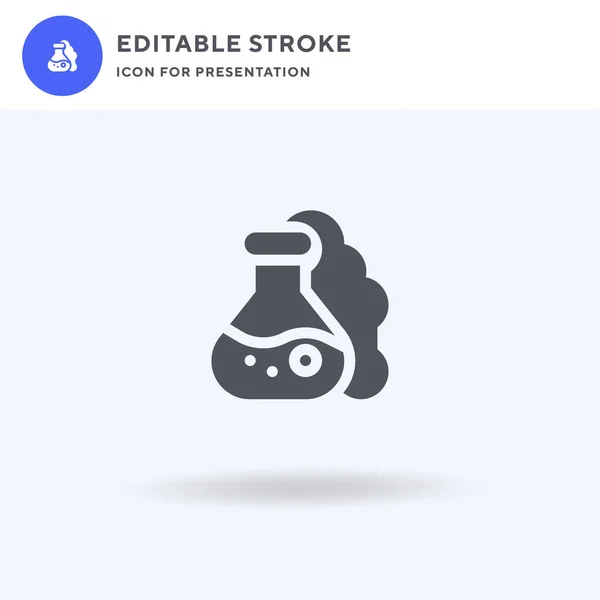 Vector Kolfpictogram Vlakke Aanduiding Stevig Pictogram Geïsoleerd Wit Afbeelding Van — Stockvector