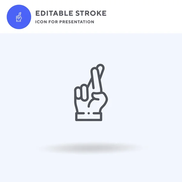 Promise Icoon Vector Gevulde Vlakke Teken Solide Pictogram Geïsoleerd Wit — Stockvector