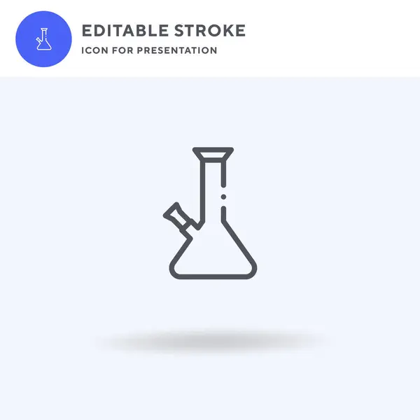 Bong Icoon Vector Gevulde Vlakke Teken Solide Pictogram Geïsoleerd Wit — Stockvector