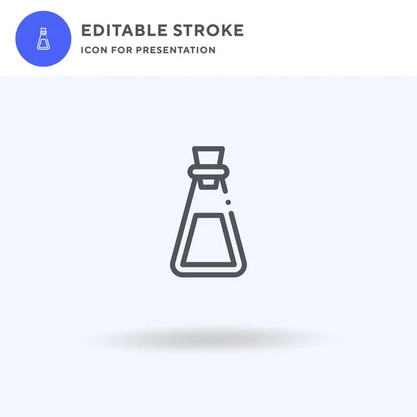 Oliepictogram Vector Gevuld Vlak Bord Solide Pictogram Geïsoleerd Wit Logo — Stockvector