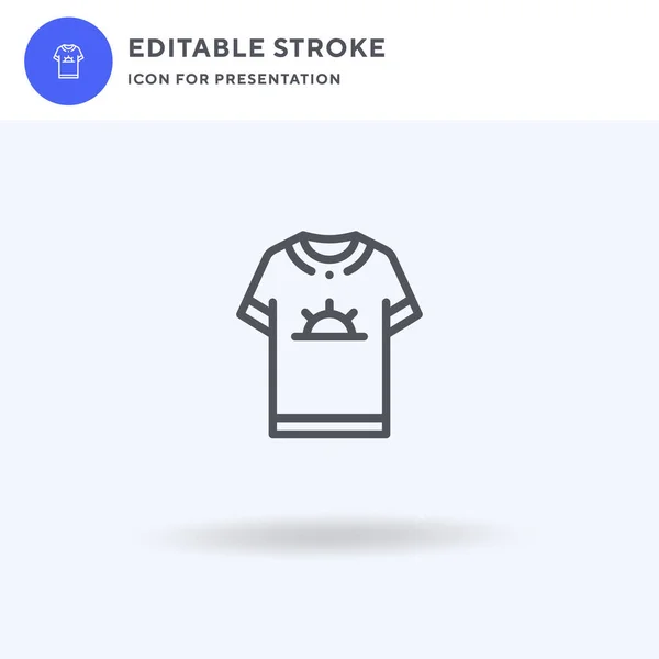 Shirt Icon Vektor Gefülltes Flaches Schild Solides Piktogramm Auf Weiß — Stockvektor