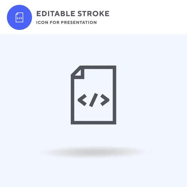 Html File Icon Vector Gevuld Plat Teken Solide Pictogram Geïsoleerd — Stockvector