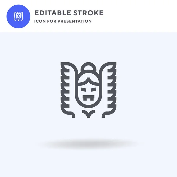 Icono Arpía Vector Signo Plano Lleno Pictograma Sólido Aislado Blanco — Vector de stock