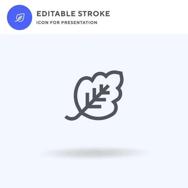 Bladpictogram Vector Gevulde Vlakke Teken Solide Pictogram Geïsoleerd Wit Logo — Stockvector