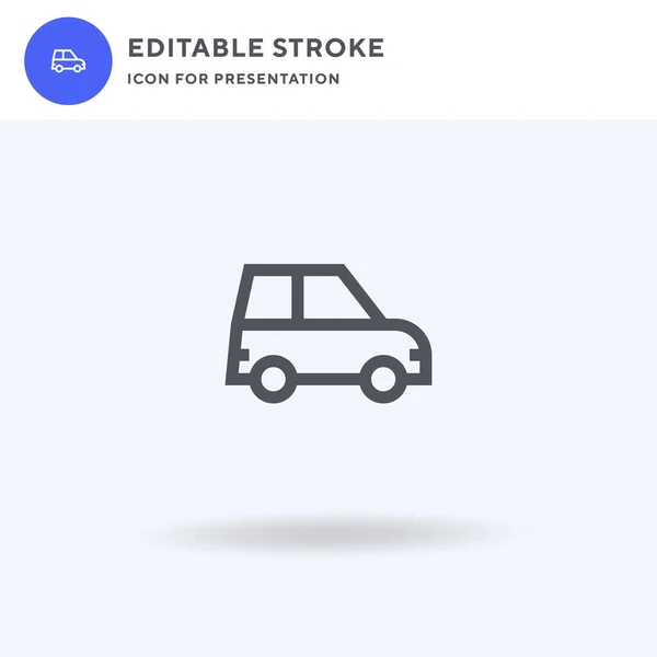 Auto Icoon Vector Gevulde Vlakke Teken Solide Pictogram Geïsoleerd Wit — Stockvector