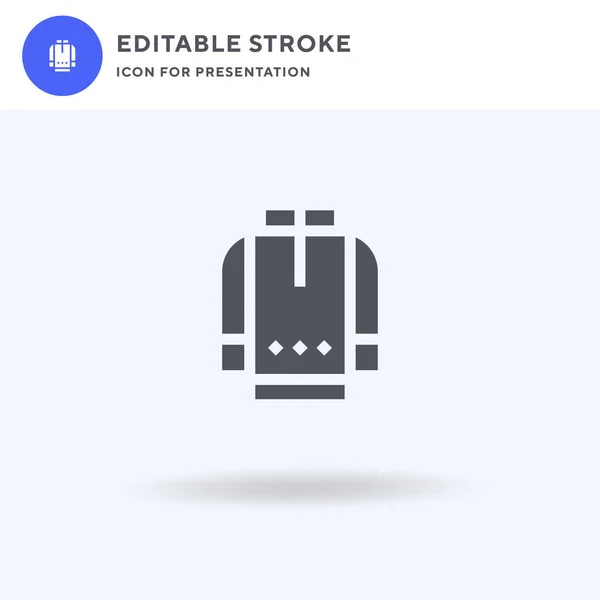 Vetor de ícone de camisola, sinal plano preenchido, pictograma sólido isolado em branco, ilustração do logotipo. ícone de camisola para apresentação. —  Vetores de Stock