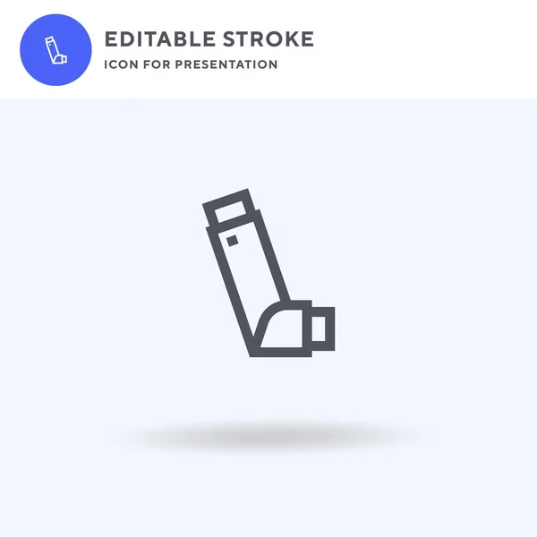Inhaler Icon Vector Filled Flat Sign Solid Pictogram Isolated White - Stok Vektor
