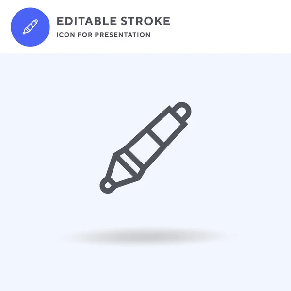 Digitale Pen Icoon Vector Gevulde Vlakke Teken Solide Pictogram Geïsoleerd — Stockvector