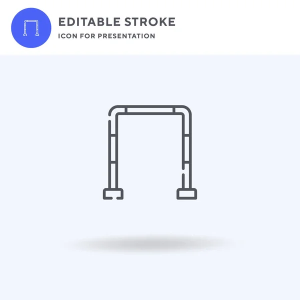 Vetor de ícone Push Up, sinal plano preenchido, pictograma sólido isolado em branco, ilustração do logotipo. Ícone Push Up para apresentação . —  Vetores de Stock