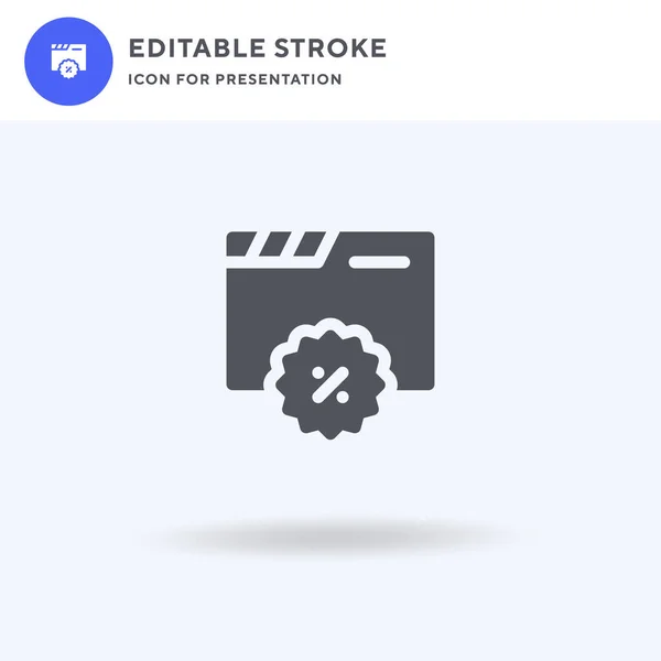 Webpagina Icoon Vector Gevulde Platte Teken Solide Pictogram Geïsoleerd Wit — Stockvector