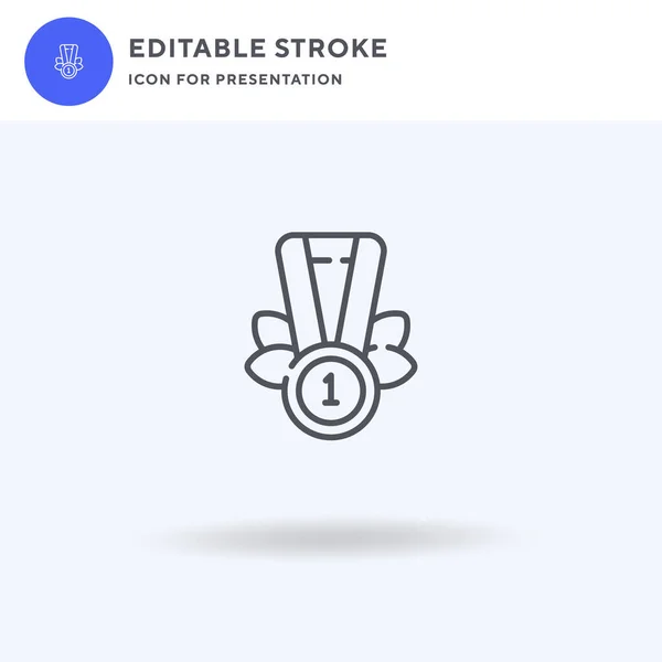 Medals Icon Vector Filled Flat Sign Solid Pictogram Isolated White Vector Graphics
