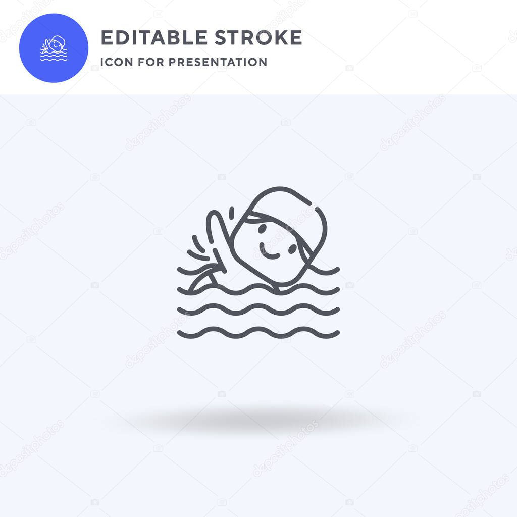 Swimmer Icon Vector Filled Flat Sign Solid Pictogram Isolated On White Logo Illustration Swimmer Icon For Presentation Premium Vector In Adobe Illustrator Ai Ai Format Encapsulated Postscript Eps Eps Format