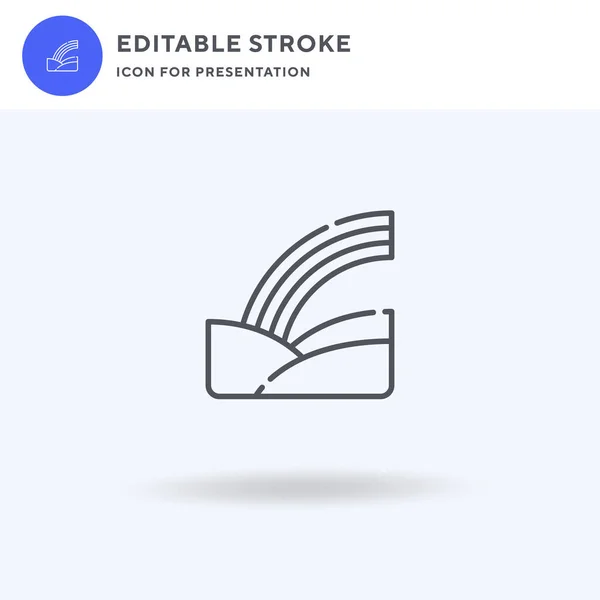 Rainbow icon vector, filled flat sign, solid pictogram isolated on white, logo illustration. Rainbow icon for presentation. — Stock Illustration Rainbow Icon Vector Filled Flat Sign Solid Pictogram Isolated White Stock Illustration