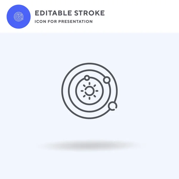 Espacio vector icono, lleno signo plano, pictograma sólido aislado en blanco, ilustración del logotipo. Icono de espacio para presentación. — Vector de stock