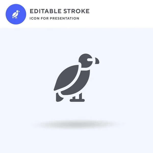 Horus Vector Icono Lleno Signo Plano Pictograma Sólido Aislado Blanco — Vector de stock