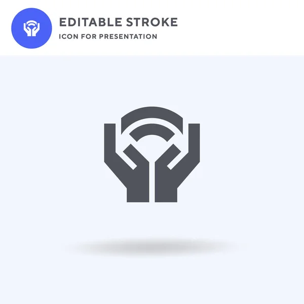 Rainbow icon vector, filled flat sign, solid pictogram isolated on white, logo illustration. Rainbow icon for presentation. — Stock Illustration Rainbow Icon Vector Filled Flat Sign Solid Pictogram Isolated White Stock Illustration