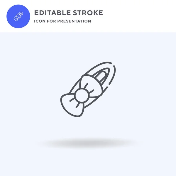 Clipe de cabelo ícone vetor, sinal plano preenchido, pictograma sólido isolado em branco, ilustração do logotipo. Ícone de grampo de cabelo para apresentação . — Vetor de Stock