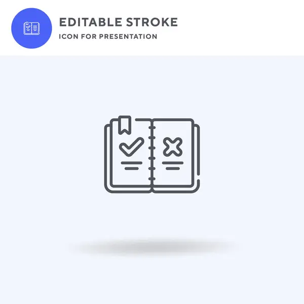 Vetor de ícone de regras, sinal plano preenchido, pictograma sólido isolado em branco, ilustração do logotipo. Ícone de regras para apresentação . — Vetor de Stock